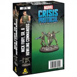 Asmodee Marvel Crisis Protocol: Nick Fury, Sr y Los Comandos Aulladores Juego de Mesa