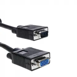 BeMatik Super Cable VGA UL2919 3C+4 Macho/Hembra 10m Negro