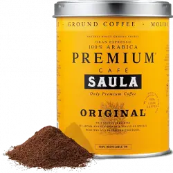 Café molido - Saula Gran Espresso Premium Original, Arábica, Intenso, 250g, Colombia