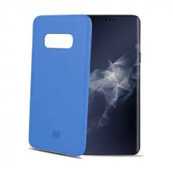 Celly Shock Funda Silicona Azul para Samsung Galaxy S10e