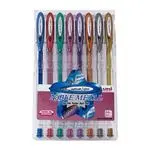 Estuche 8 bolígrafos Uni-ball Noble metal