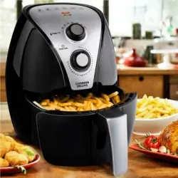 Freidora De Aire Cuisiner Deluxe 3,2l 1300w 200oc Temporizador Tamaño Xl Negro
