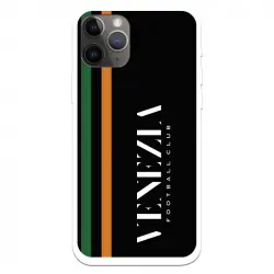 Funda Licencia Oficial Venezia Football Club Fondo Negro y Rayas para iPhone 11 Pro