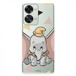 Funda Para Oneplus Nord 2t 5g Oficial De Disney Dumbo Silueta Transparente - Dumbo