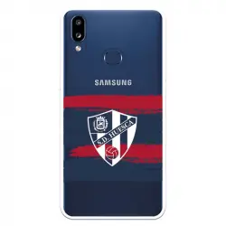 Funda Para Samsung Galaxy A10s Del Huesca Rayas Transparente - Licencia Oficial Sd Huesca