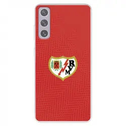 Funda Para Samsung Galaxy S21 Fe Del Rayo Vallecano Escudo Fondo Rojo - Licencia Oficial Rayo Vallecano