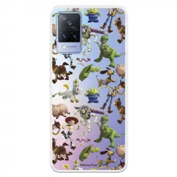 Funda Para Vivo V21 5g Oficial De Disney Muñecos Toy Story Siluetas - Toy Story