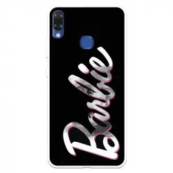 Funda Para Vsmart Joy 1 Plus Oficial De Mattel Barbie Logo Barbie Silicona Negra - Barbie