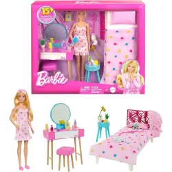 Mattel Muñeca Barbie con Dormitorio