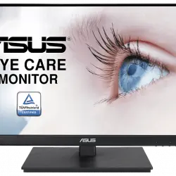 Monitor - ASUS VA229QSB, 21.5" FHD, IPS, 1 ms MPRT, 75 Hz, AMD FreeSync™, Ultra Low Blue Light, VESA, Negro