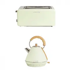 Pack -tostadora Larga (toast Retro Xl) + Hervidor De Agua (kettle Retro L)