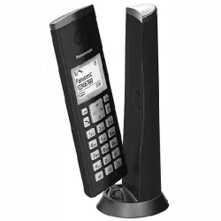 Teléfono - Panasonic KX-TGK210SPB, Inalámbrico, Identificador Llamadas, Manos Libres, Bloqueo Llamada, Negro