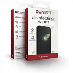 Zagg Toallitas Desinfectantes Antimicrobianas 70% de Alcohol Isopropílico para Dispositivos Electrónicos 10 Unidades