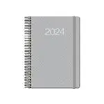 Agenda anual 2024 Dohe A5 día por página Newport Gris