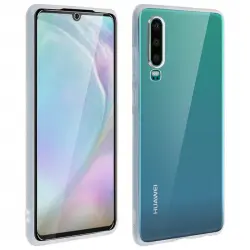 Avizar Carcasa Silicona Transparente + Cristal Templado para Huawei P30