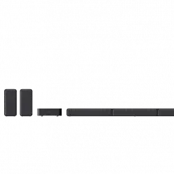 Barra de sonido - HTS40R.CEL, Surround 5.1, Subwoofer, Altavoces traseros inalámbricos, HDMI, Bluetooth, 600 W, Negro