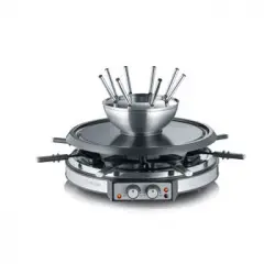 Combinación De Raclette-fondue Acero Inoxidable Cepillado Rg 2348 Severin