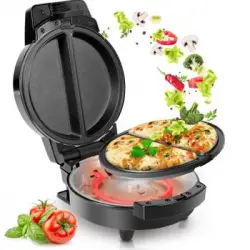 Duronic Om60 Máquina Para Hacer Tortillas Francesas De Forma Rápida - Dos Placas De Cocción Removibles - Ideal Para Cocinar De Forma Rápida Tortillas,