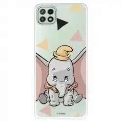 Funda Oficial de Disney Dumbo Silueta Transparente Dumbo para Samsung Galaxy A22 5G