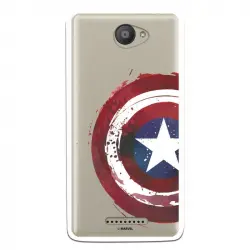 Funda Oficial Escudo Capitan America Para Bq Aquaris U Lite
