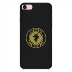 Funda Para Iphone 7 Del Zaragoza Cf Femenino Escudo Fondo Negro - Licencia Oficial Zaragoza Cf Femenino