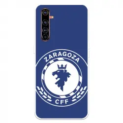 Funda Para Realme X50 Pro 5g Del Zaragoza Cf Femenino Escudo Grande Fondo Azul - Licencia Oficial Zaragoza Cf Femenino