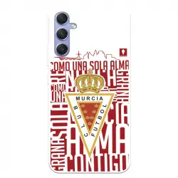 Funda Para Samsung Galaxy A34 5g Del Real Murcia Escudo Fondo Blanco - Licencia Oficial Real Murcia