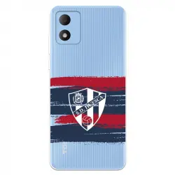 Funda Para Tcl 305i Del Sd Huesca Rayas Transparente - Licencia Oficial Sd Huesca