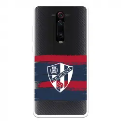 Funda Para Xiaomi Mi 9t Del Huesca Rayas Transparente - Licencia Oficial Sd Huesca