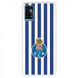 Funda Para Zte Blade A71 Del Fútbol Club Oporto Escudo Rayas - Licencia Oficial Fútbol Club Oporto