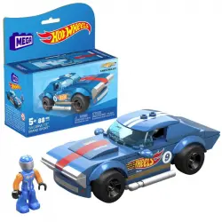Mega Hot Wheels Corvette Grand Sport 13cm Coche de  de Construcción con 1 Figura 88 Piezas