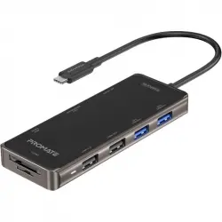 Promate PrimeHub-Go Hub 100W HDMI 4K/RJ-45/USB 3.0/USB 2.0/SD