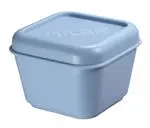 Recipiente para alimentos cuadrado 0,33L Milan serie 1918 azul claro