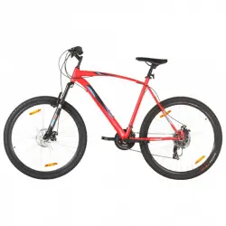 vidaXL Bicicleta de Montaña 21 Velocidades 29" 58cm Roja