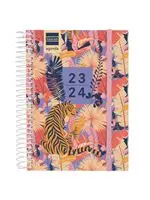 Agenda escolar 2023/2024 Finocam Secundaria 8º día por página Tiger