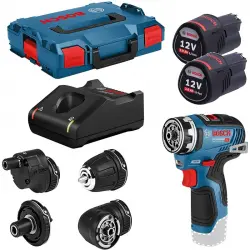 Bosch Pack GSR 12V-35 FC Professional Atornillador 12V + 2 Baterías + Cargador + Maletín