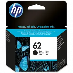 Cartucho de tinta - HP 62, Negro, C2P04AE