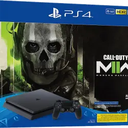 Consola - Sony PS4 Slim, 500 GB, Negro + Call Of Duty Modern Warfare II (código descarga)