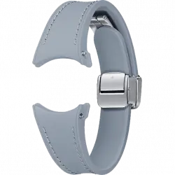 Correa - Samsung ET-SHR93SLEGEU, Para Galaxy Watch6, M/L, 20 mm, Con Hebilla en D, Cuero ecológico, Azul claro