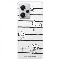 Funda Para Xiaomi Redmi Note 12 5g Oficial De Peanuts Snoopy Rayas - Snoopy