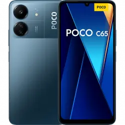 Móvil - Poco C65, Azul, 256 GB, 8 GB RAM, 50 Megapíxel, 6.74" HD+ IPS Dot Drop Display, MediaTek Helio G85, 5000 mAh, Android