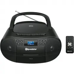 Roadstar RCR-779D+/BK Radio CD Portátil USB/AUX/Casete Negra