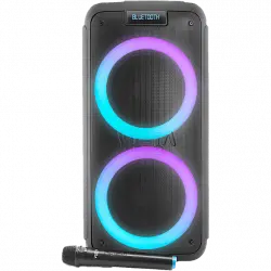Altavoz de gran potencia - Vieta Pro Party 20, 500 W, Bluetooth, Micrófono inalámbrico, 9 hs autonomía, Karaoke, Negro