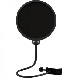 Audibax Filtro Anti-Pop de Nylon con Cuello Flexible para Micrófono