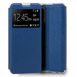 Cool Funda Flip Cover Liso Azul para Xiaomi Redmi Note 10 Pro