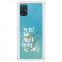 Funda Oficial de Disney Dumbo Vuela tan Alto Dumbo para Samsung Galaxy A51