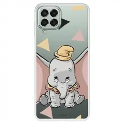 Funda Para Samsung Galaxy M33 5g Oficial De Disney Dumbo Silueta Transparente - Dumbo