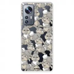 Funda para Xiaomi 12 Pro Oficial de Disney Tambor Patrones Bambi
