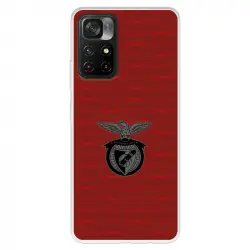 Funda Para Xiaomi Poco M4 Pro 5g Del Escudo Fondo Granate - Licencia Oficial Benfica