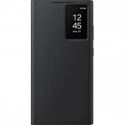 Funda - Samsung, Para Galaxy S24 Ultra, Tapa de libro, Smart Clear View Wallet, Negro